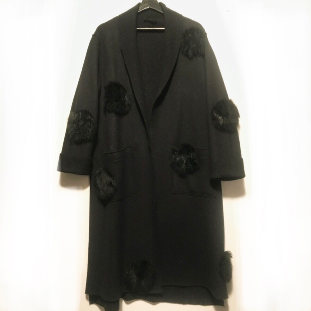 Wool slouchy coat